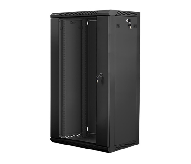 LANBERG Szafa instalacyjna wisząca 19'' 22U 600X450mm czarna (drzwi szklane) WF01-6422-10B - 455314 - zdjęcie